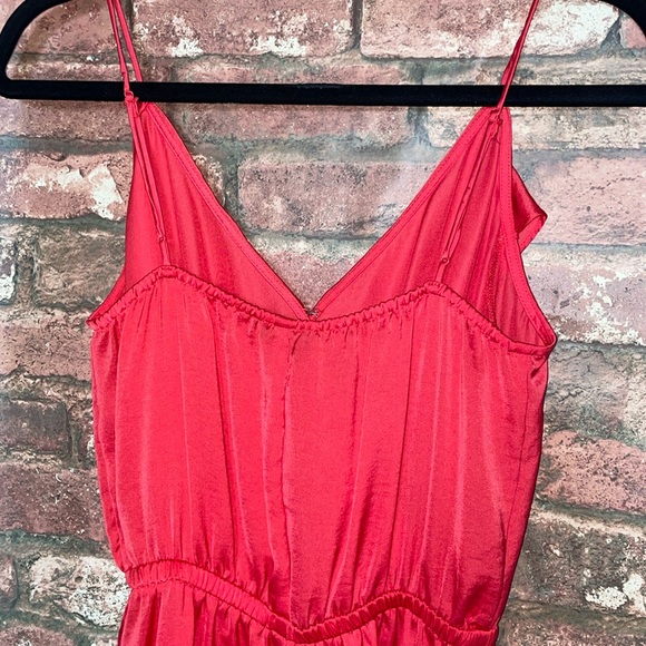 Express Red Ruffle Dress - Picture 5 of 6